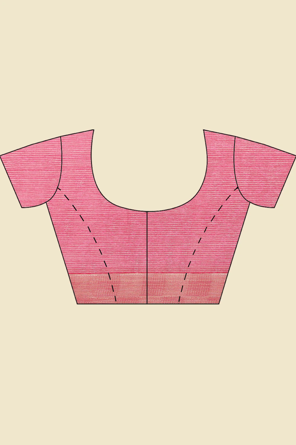Magenta Pink Color Chiffon Bandhani Printed Saree - Image 10