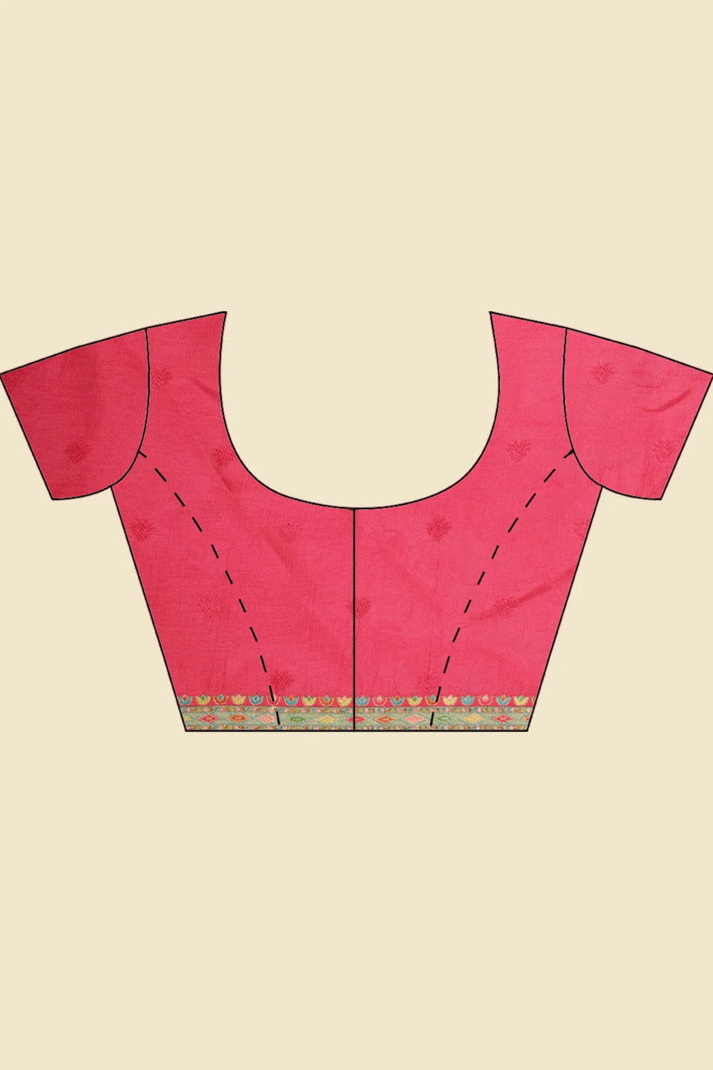 Mustard Silk Madhubani Woven Saree - Image 8