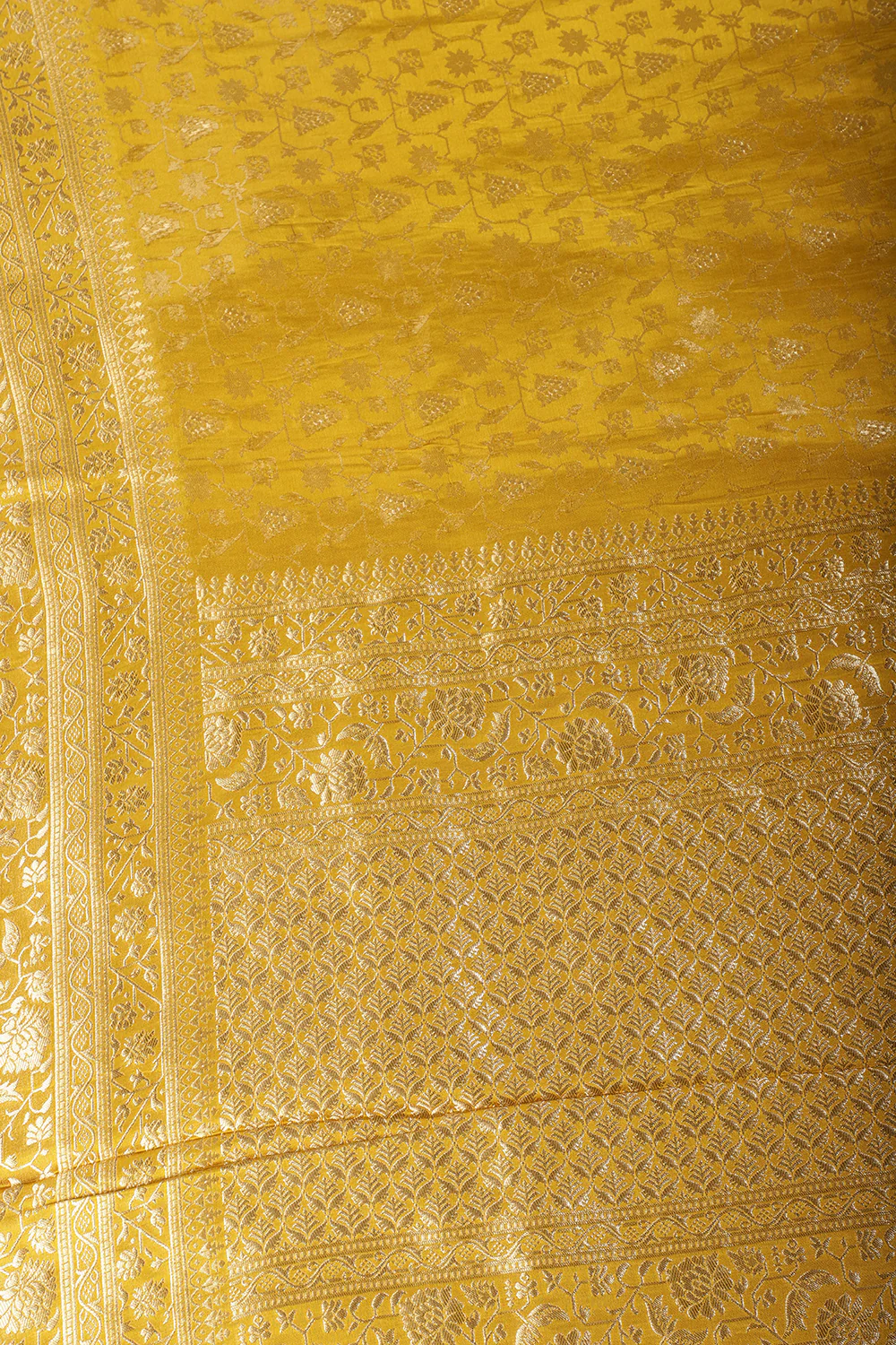 Mustard Woven South Silk Saree - Image 2