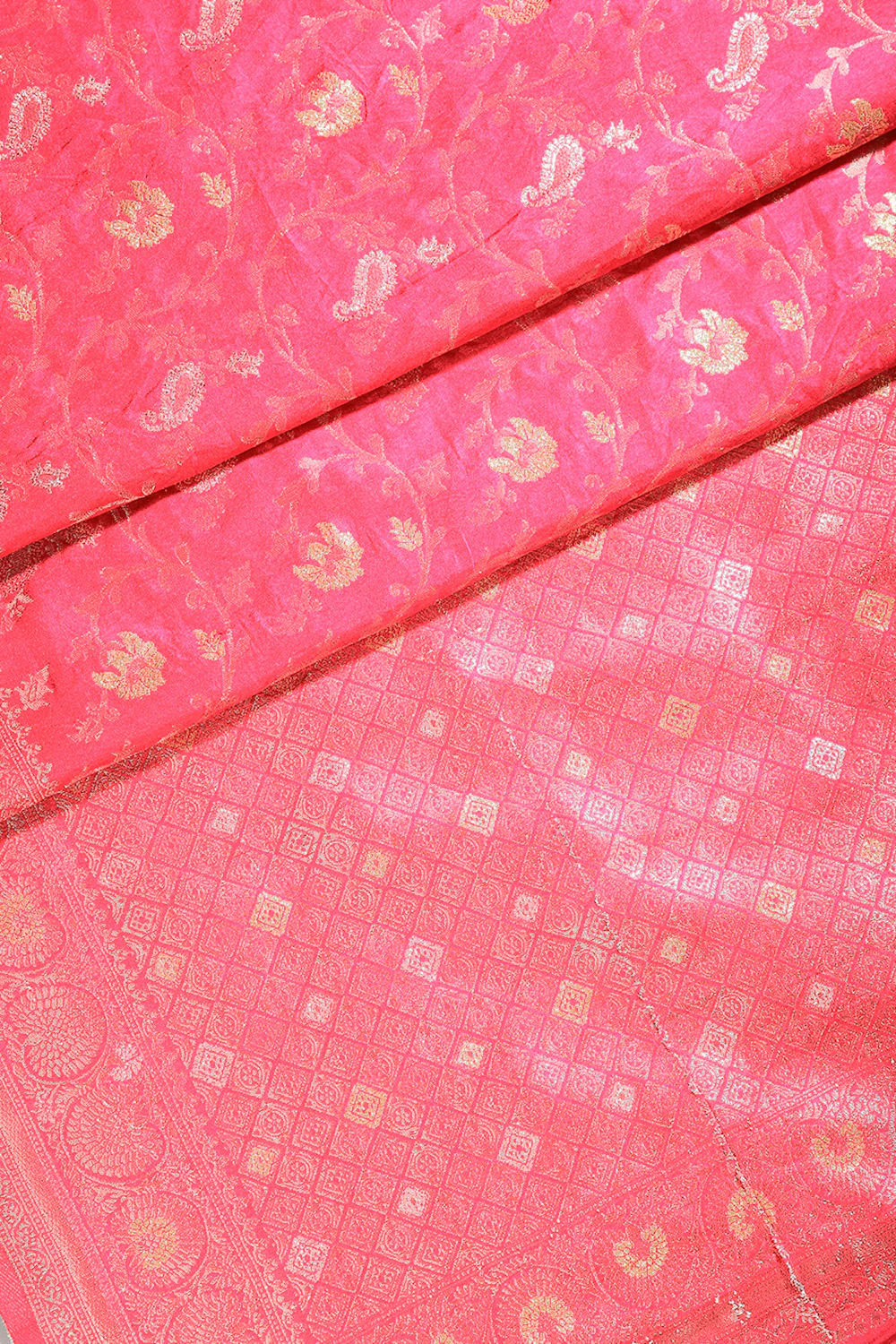 Pink Colour Zari Woven South Silk Saree - Image 4