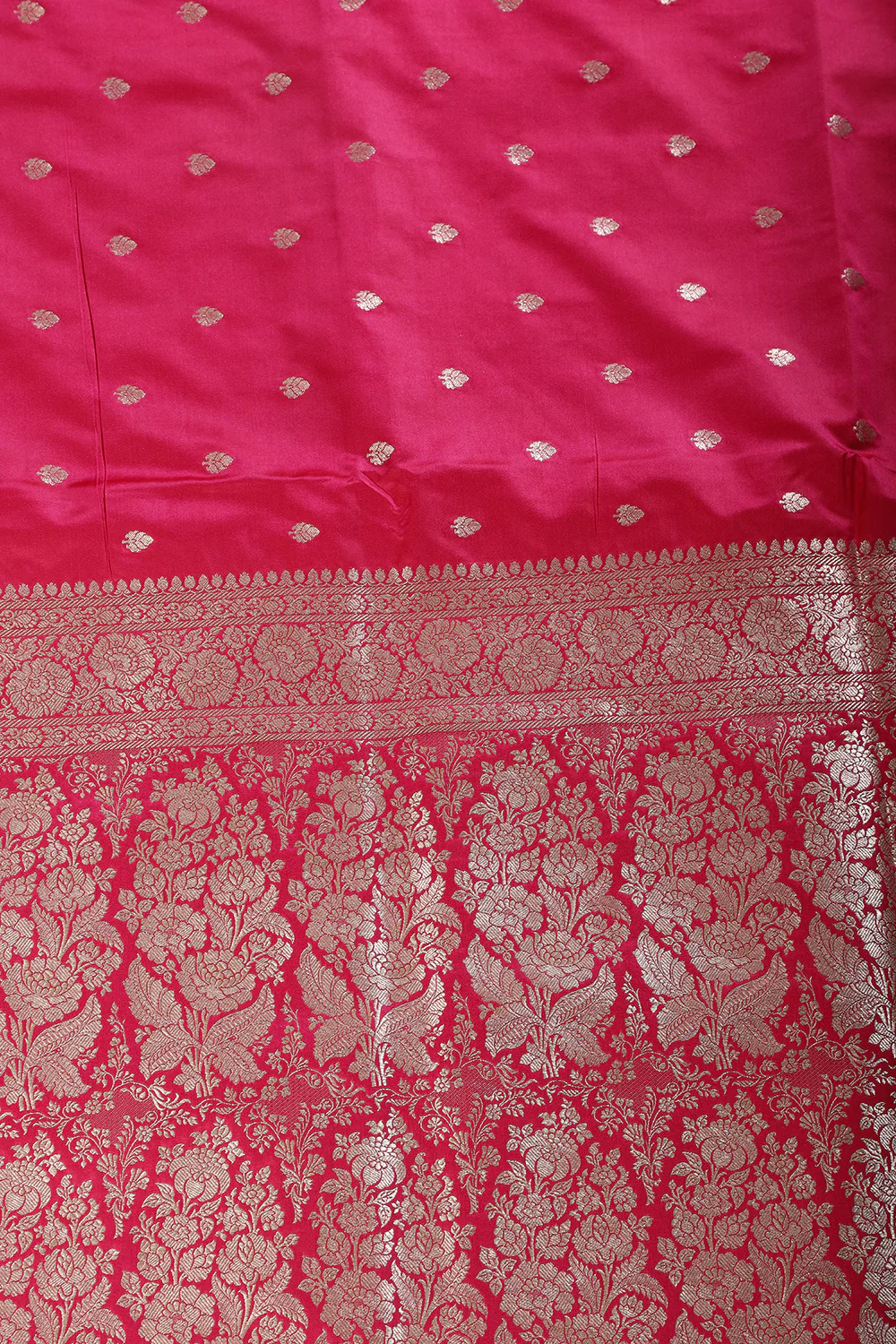 Rani Banarsi Silk Zari Woven Saree - Image 2
