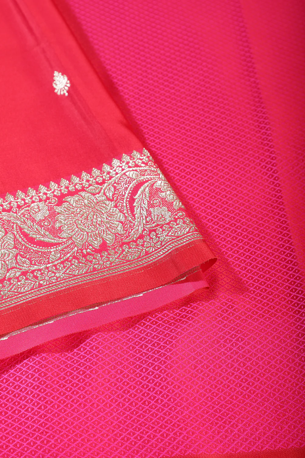 Rani Banarsi Silk Zari Woven Saree - Image 4
