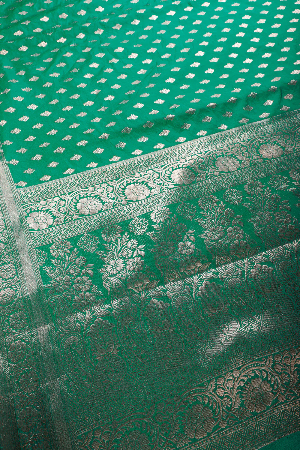 Silk Zari Buta Woven Sarees - Image 6