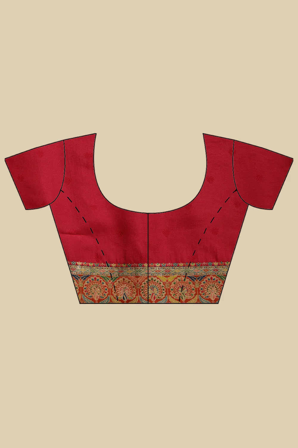 Tussar Color Silk Madhubani Woven Saree - Image 8